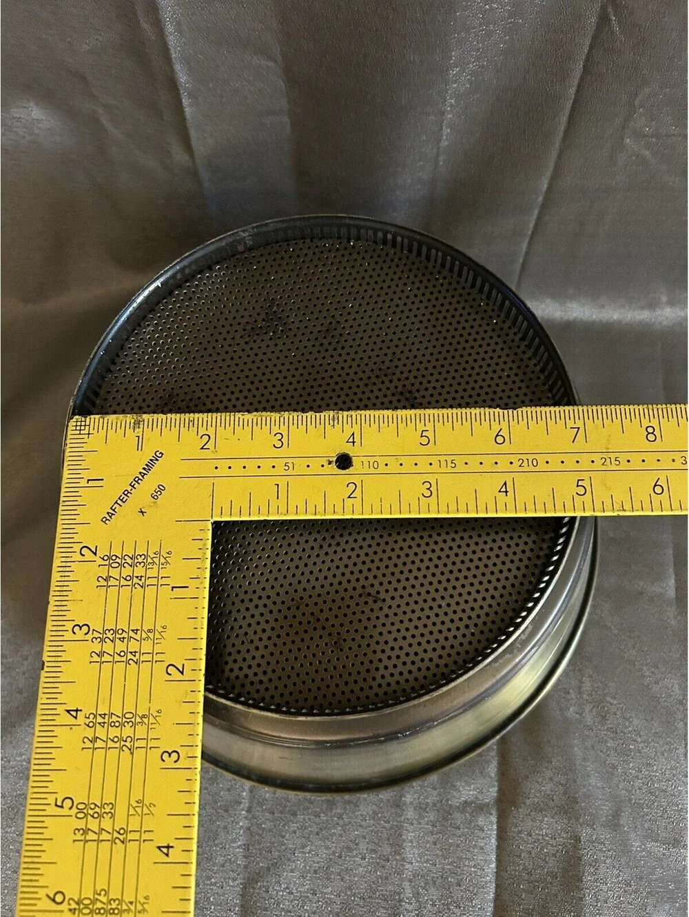 Vintage Bouillotte Style Lamp Brushed Brass Finish W/ 2 Pulls Metal Shade